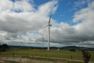 Wind farm turbines western Victoria.
